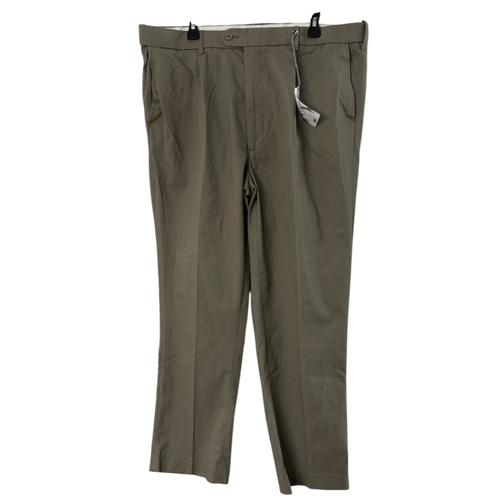 NWT Peter Christian Mens Pleated Front Gray Casual Dress Pants Slacks Size 42x29